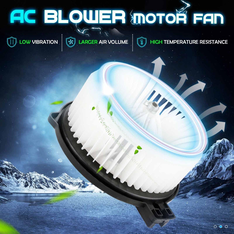 ILONPA Front HVAC Heater Blower Motor Fan 79310-S84-A01 Fits for 2001-2006 Acura MDX/ 1998-2002 Honda Accord/ 1999-2004 Honda Odyssey/ 2003-2008 Honda Pilot AC Heated Fan Motor - Image 2